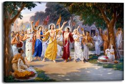 Lord Caitanya Harinam Canvas Art